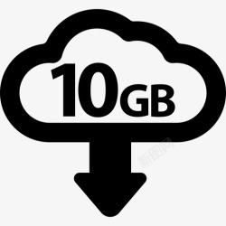 2GB10GB接口云计算2图标高清图片