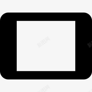空白屏幕平板电脑材料单色图标图标
