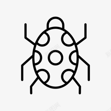 瓢虫动物抗图标图标