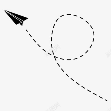 折纸纸飞机飞机飞行图标图标