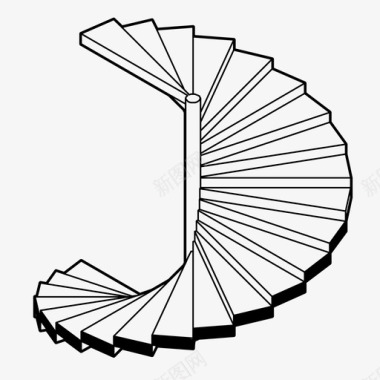 楼梯螺旋楼梯上升楼梯图标图标