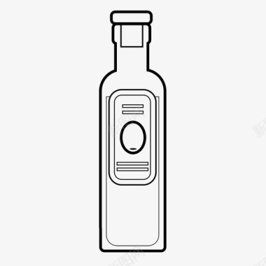 橄榄油瓶子烹饪图标图标