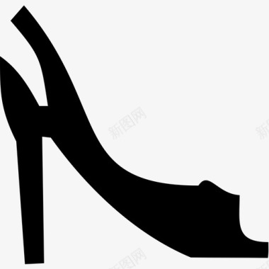 高跟鞋鞋子衣服图标图标
