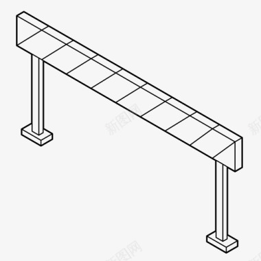 屏障交通屏障控制限制图标图标