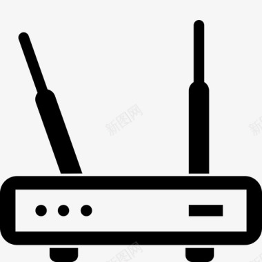 互联网矢量wifi路由器互联网调制解调器图标图标