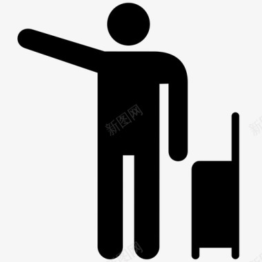 旅客行李出租车图标图标