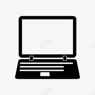 笔记本电脑便携式屏幕图标图标