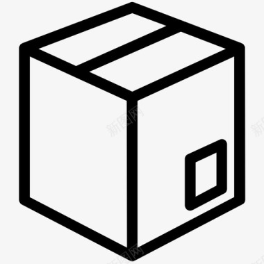 纸箱集装箱包装图标图标