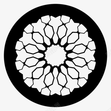 民族花纹图案伊斯兰图案阿拉伯花纹艺术图标图标