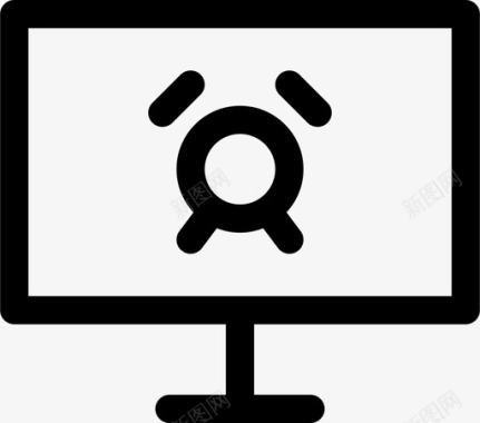 计算机定时器报警器互联网图标图标