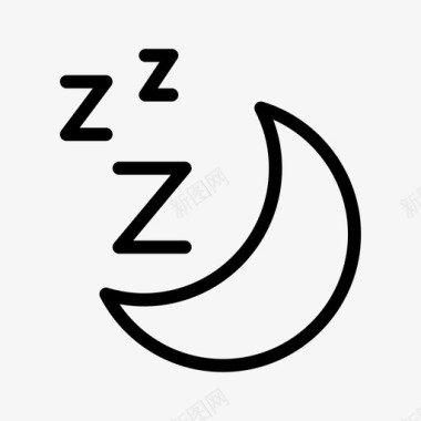 睡月夜图标图标
