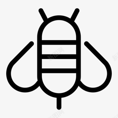 动物蜜蜂动物虫子图标图标