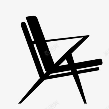 z椅家具中世纪图标图标