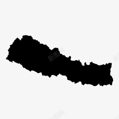 国家尼泊尔地图亚洲国家图标图标