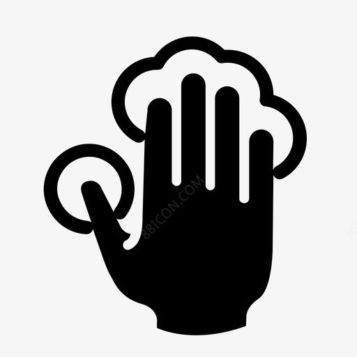 五指触摸手屏幕icon图标免费下载-图标rasttczc-88icon图标网