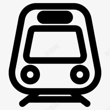 公交地铁标识地铁火车图标图标