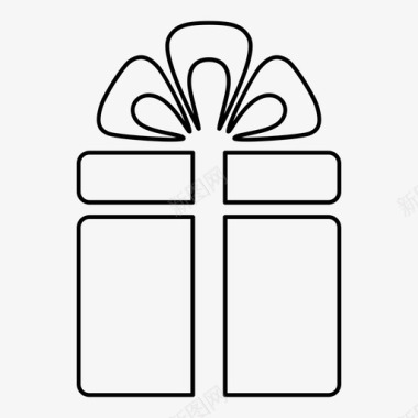 蓝色礼物盒子礼物盒子图标图标