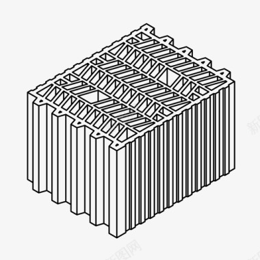 陶瓷煲砖建筑陶瓷块图标图标