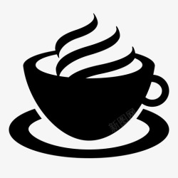 茶朵咖啡法式咖啡热巧克力图标高清图片
