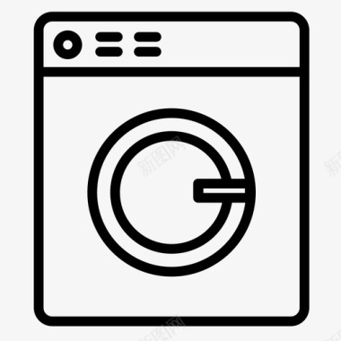 洗衣机家用家用电器图标图标