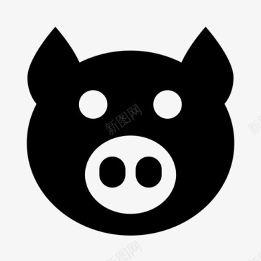 猪动物食物图标图标