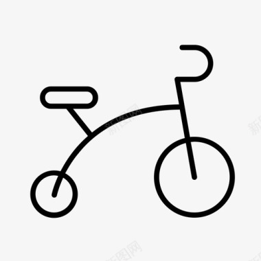 三轮车自行车孩子图标图标
