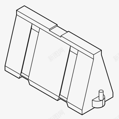 屏障交通屏障控制限制图标图标