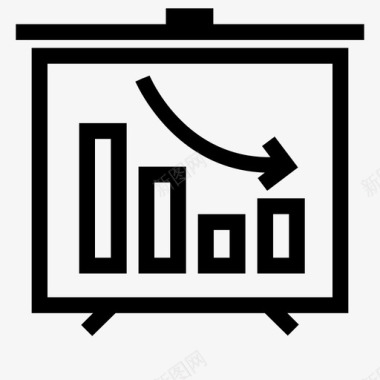 图形图条形图分析递减图图标图标