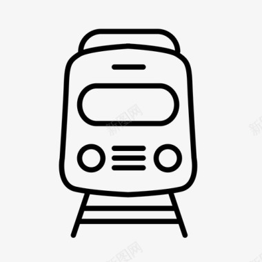 公交地铁标识火车快车地铁图标图标