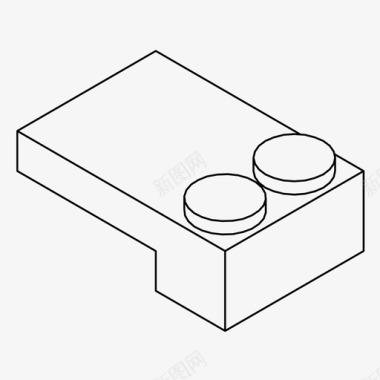 城堡油画exin城堡街区砖块童年图标图标