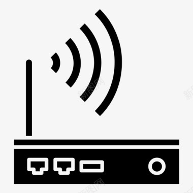 无线路由器电子产品小工具图标图标