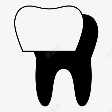 牙齿贴面美容牙医图标图标