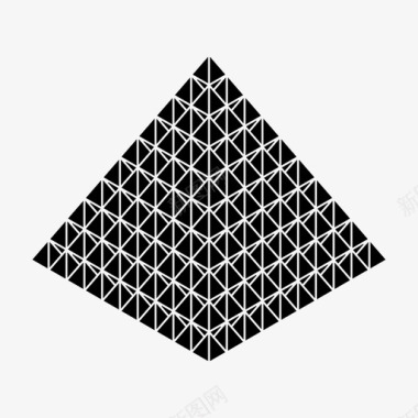 金字塔建筑分形构图图标图标