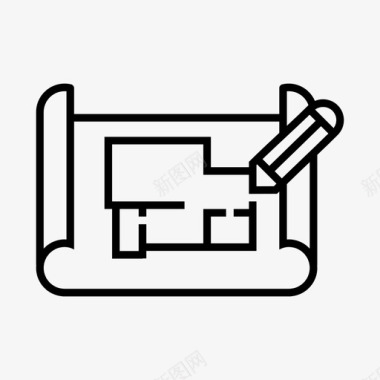 企业网站开发开发蓝图建筑师图标图标