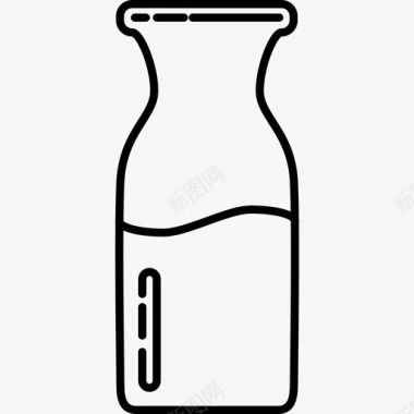 奶瓶水瓶奶瓶咖啡店图标图标