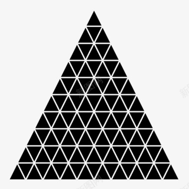 三角分形金字塔几何图案图标图标