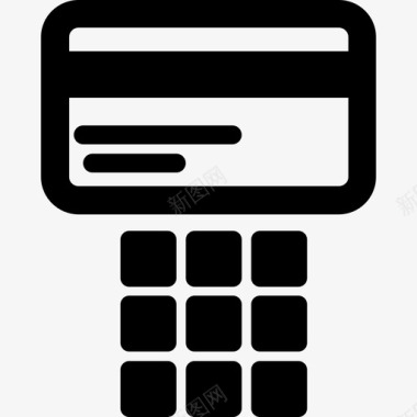 信用卡信用卡接受标志标志机场和旅行图标图标