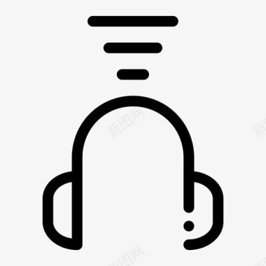 无线耳机音频耳机图标图标