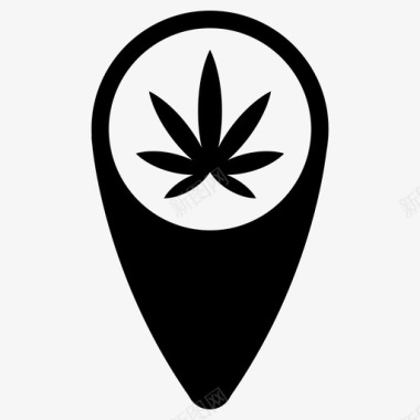 杂草位置毒品大麻图标图标