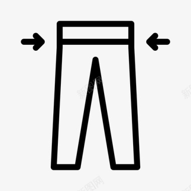 裤子臀围尺码图标图标