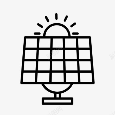 拼接板太阳能板可再生能源可持续性图标图标
