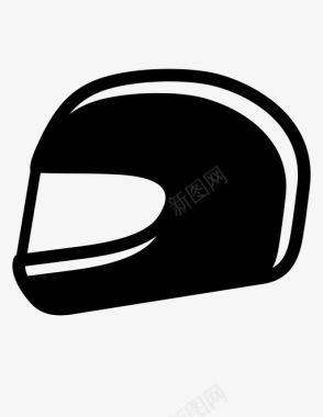 头盔摩托车头盔赛车头盔图标图标