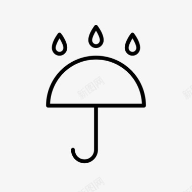 雨天伞图标图标