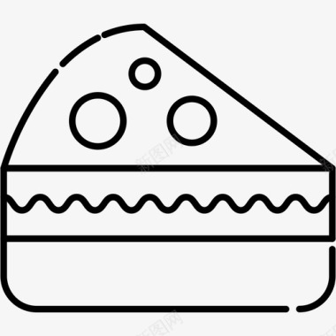 蛋糕食物提拉米苏图标图标