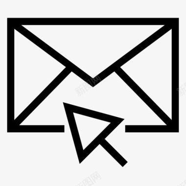 电子邮件打开信封信件图标图标