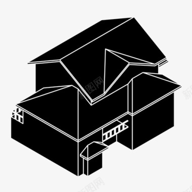 住宅房子房屋建筑家庭图标图标
