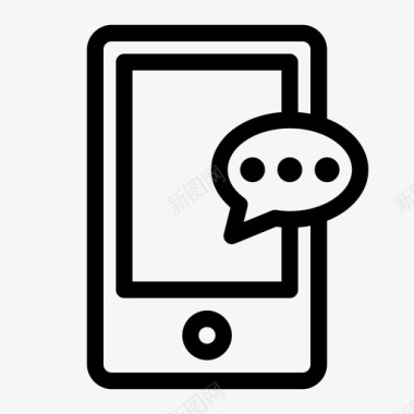 手机短信在线聊天手机应用图标图标