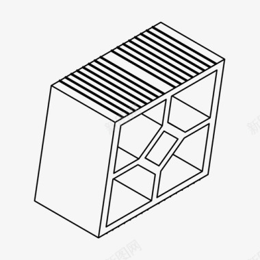 陶瓷煲砖建筑陶瓷块图标图标