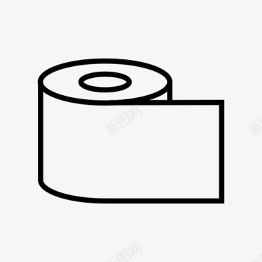 卫生纸卷厕纸图标图标
