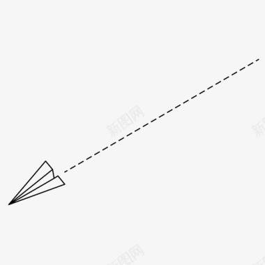 折纸纸飞机飞行折纸飞机图标图标